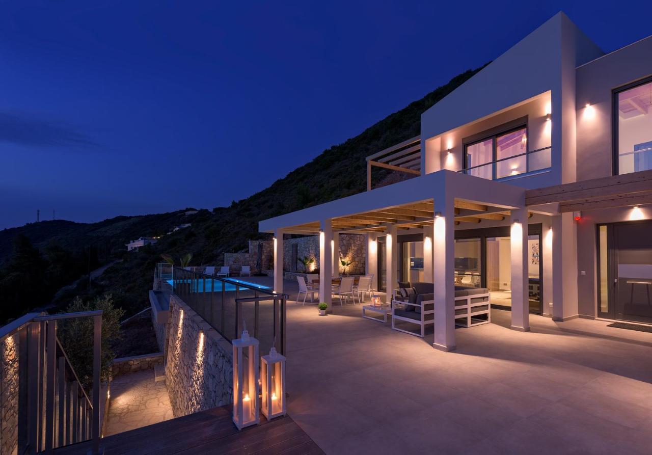 Kathisma Bay Villas - Luxury Villas- Villa Oceanos Kalamítsi Eksteriør bilde