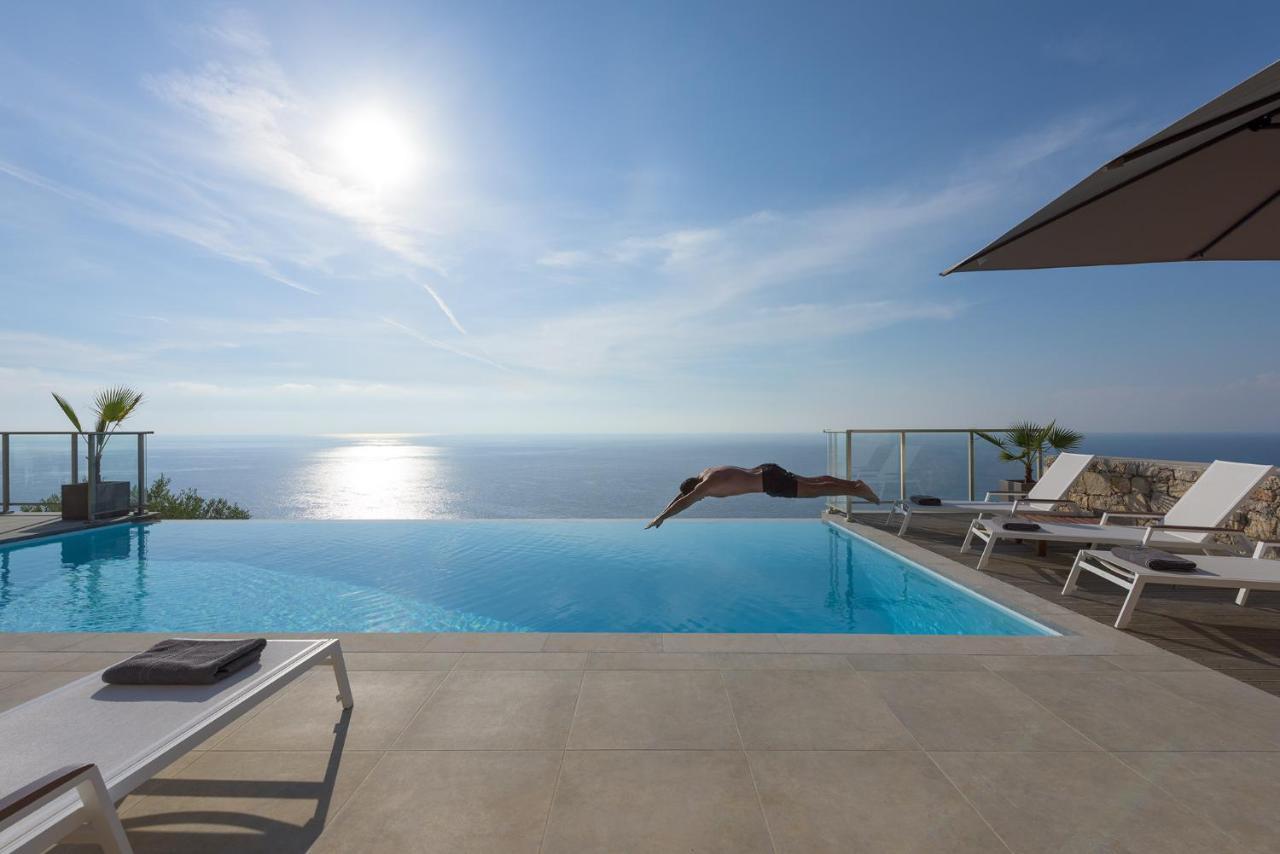 Kathisma Bay Villas - Luxury Villas- Villa Oceanos Kalamítsi Eksteriør bilde