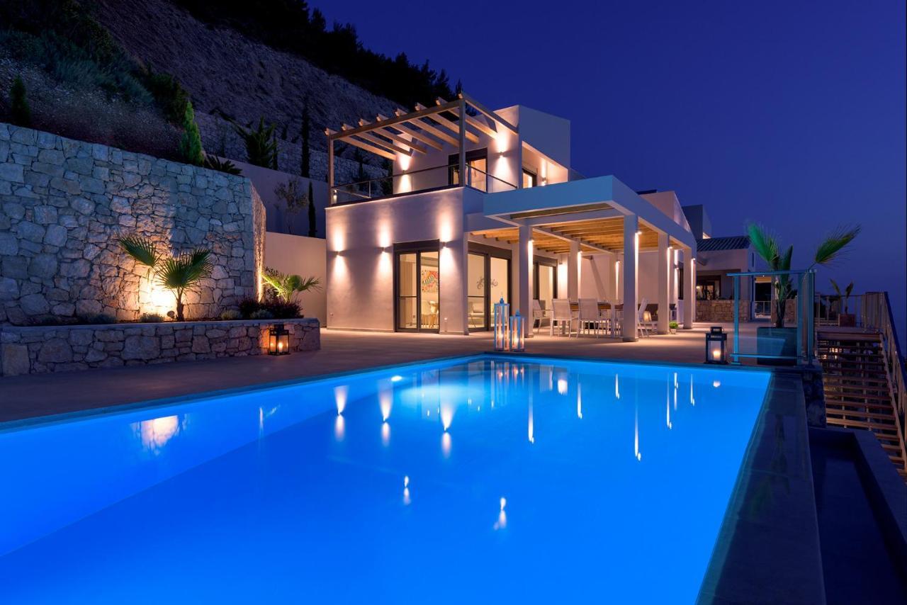 Kathisma Bay Villas - Luxury Villas- Villa Oceanos Kalamítsi Eksteriør bilde
