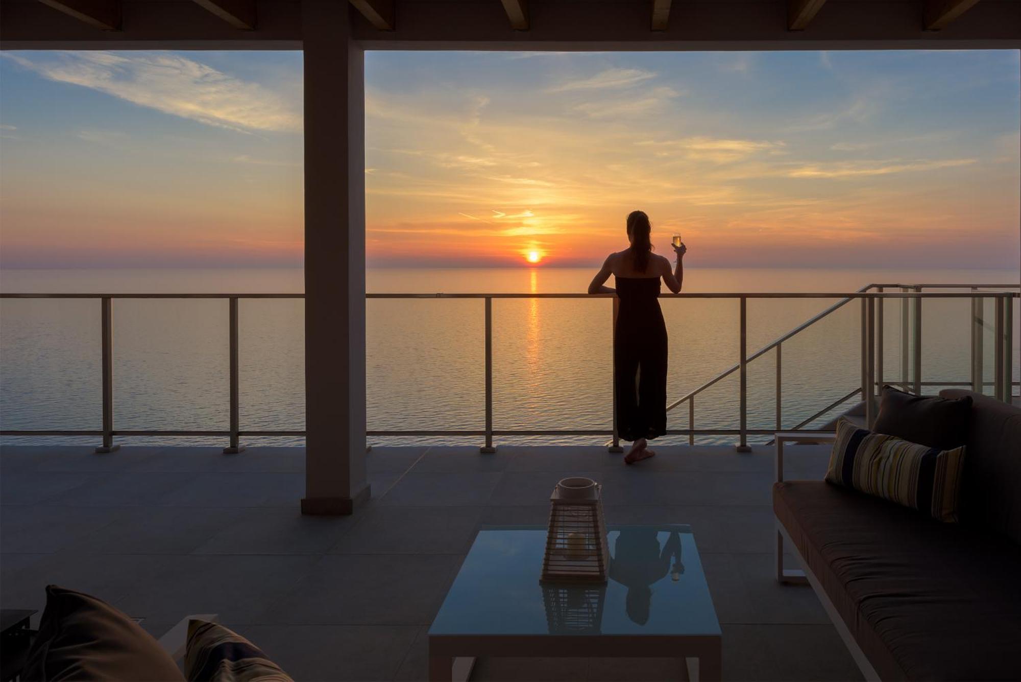 Kathisma Bay Villas - Luxury Villas- Villa Oceanos Kalamítsi Eksteriør bilde
